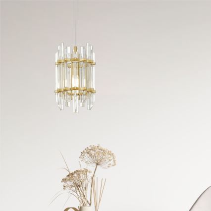 Zuma Line - Κρεμαστό φωτιστικό οροφής 1xE14/40W/230V χρυσαφί