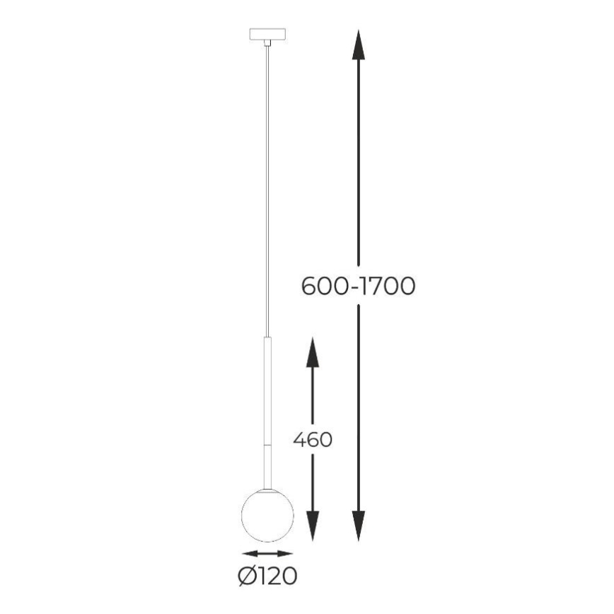 Zuma Line - Κρεμαστό φωτιστικό οροφής 1xG9/4W/230V μαύρο