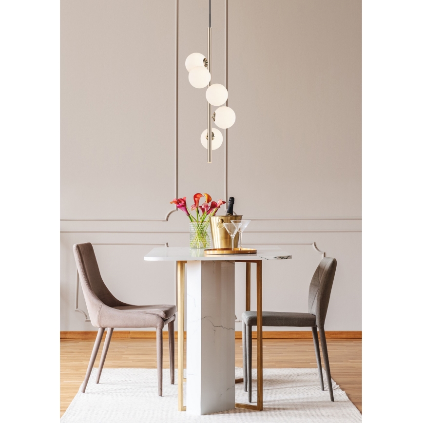 Zuma Line -Κρεμαστό φωτιστικό οροφής 5xG9/4W/230V χρυσαφί