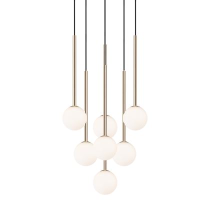Zuma Line - Κρεμαστό φωτιστικό οροφής 7xG9/4W/230V χρυσαφί