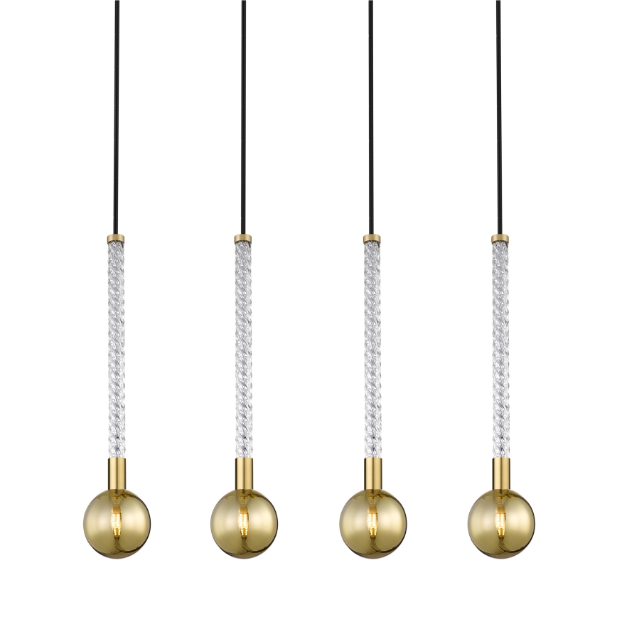 Zuma Line - Κρεμαστό φωτιστικό οροφής 4xG9/6W/230V χάλκινο