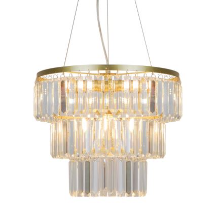 Zuma Line - Κρυστάλλινο κρεμαστό φωτιστικό οροφής 4xE14/40W/230V χρυσαφί