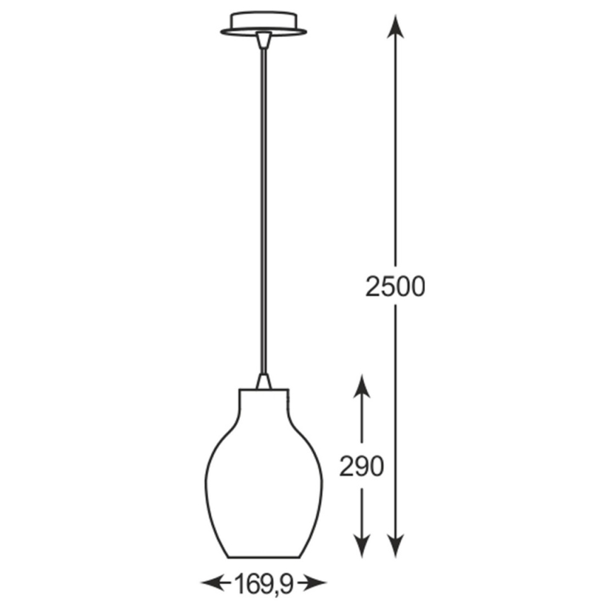 Zuma Line - Πολύφωτο κρεμαστό 1xE27/60W/230V
