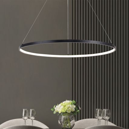 Zuma Line -  Κρεμαστό φωτιστικό οροφής LED LED/40W/230V 3000/4000/6000K διάμετρος 90 cm μαύρο