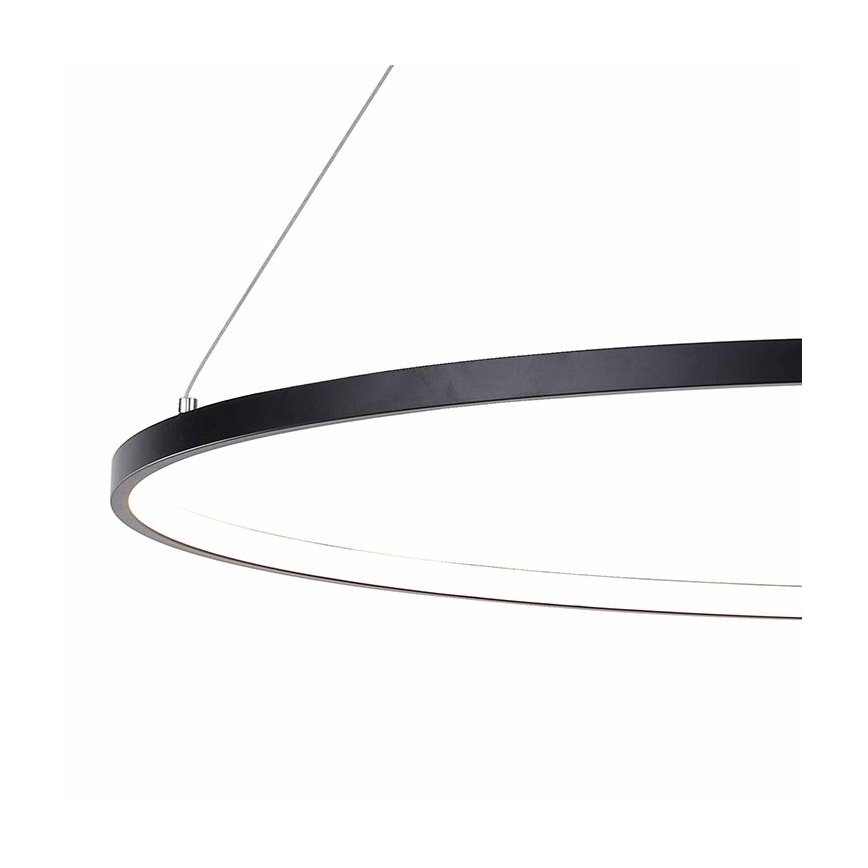 Zuma Line -  Κρεμαστό φωτιστικό οροφής LED LED/40W/230V 3000/4000/6000K διάμετρος 90 cm μαύρο