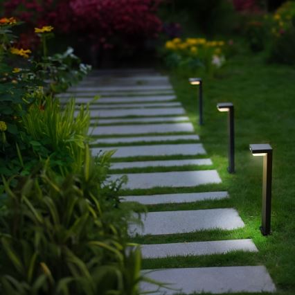 Zuma Line - Ηλιακό LED φως με αισθητήρα κίνησης και λυκόφωτος LED/4,5W/2000 mAh IP44 μαύρο