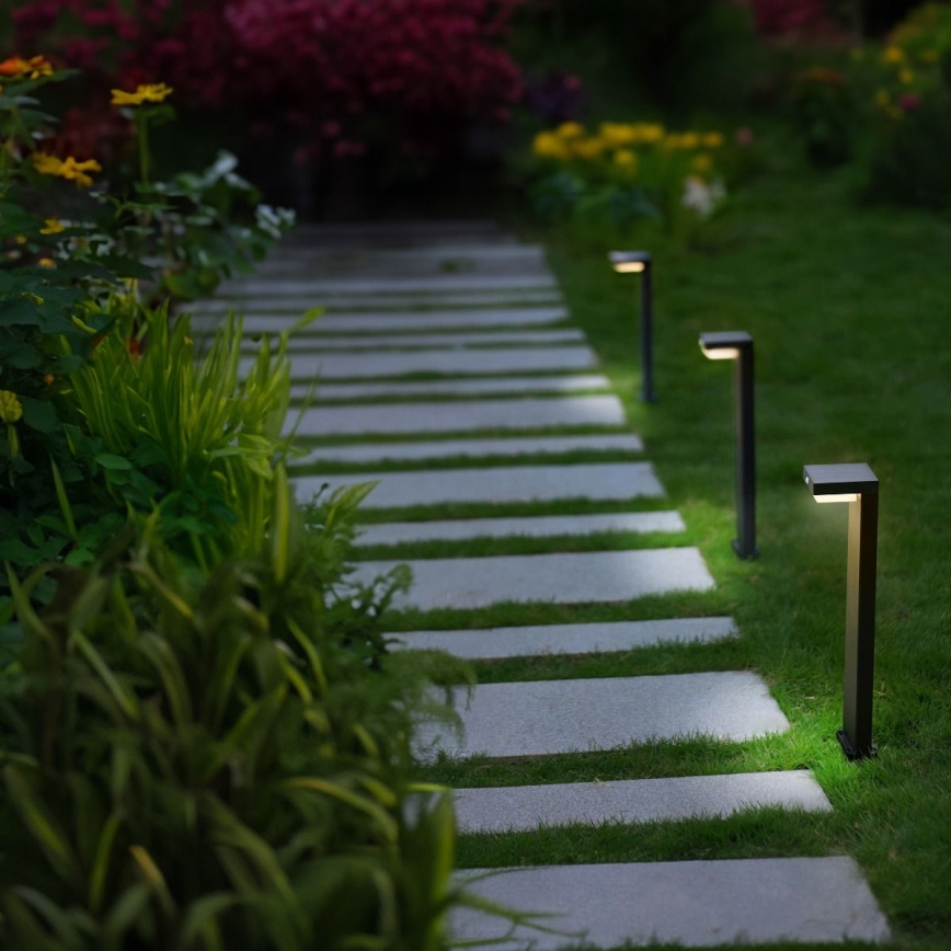 Zuma Line - Ηλιακό LED φως με αισθητήρα κίνησης και λυκόφωτος LED/4,5W/2000 mAh IP44 μαύρο