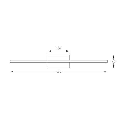 Zuma Line - Φωτιστικό πίνακα LED LED/10W/230V 45 cm χρυσαφί