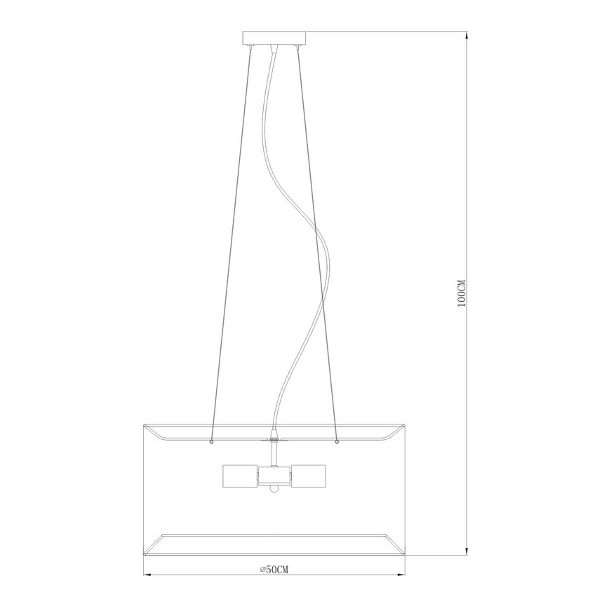 Zuma Line - Πολύφωτο κρεμαστό 4xE27/60W/230V μαύρο