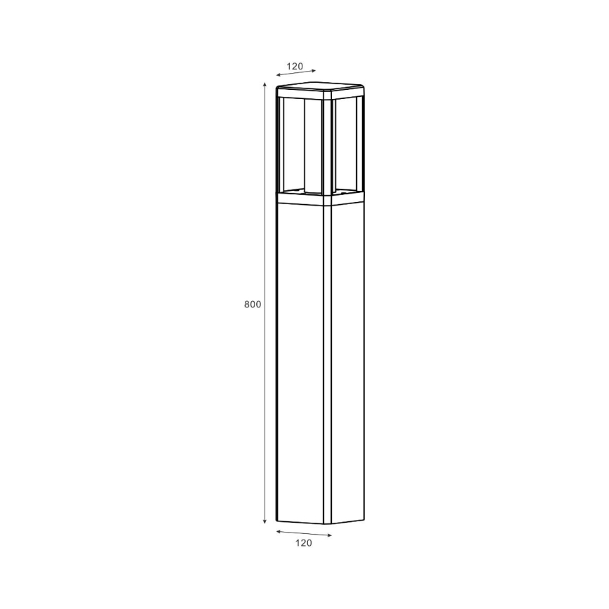 Zuma Line - Φωτιστικό LED εξωτερικού χώρου LED/12W/230V IP65 μαύρο