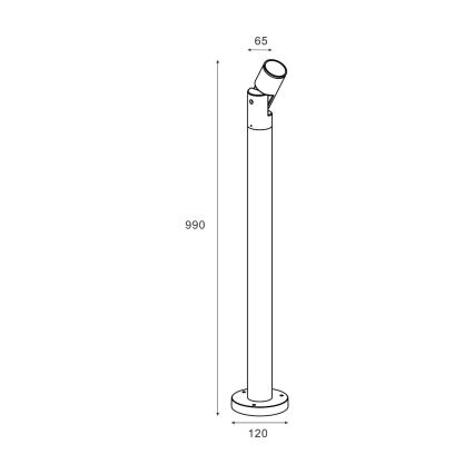 Zuma Line - Λάμπα εξωτερικού χώρου 1xGU10/35W/230V IP65 μαύρο