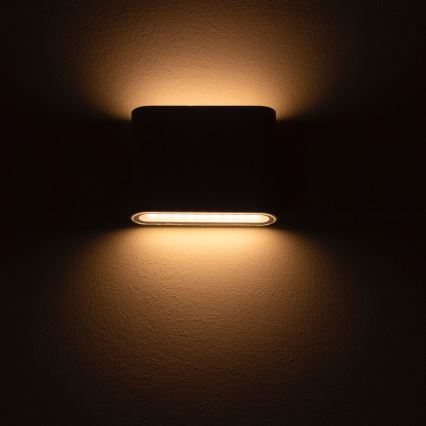 Zuma Line - Επιτοίχιο φωτιστικό εξωτερικού χώρου LED LED/12W/230V IP65 μαύρο