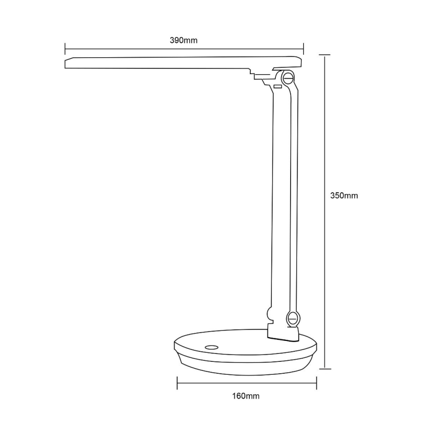 Zuma Line - Επιτραπέζια λάμπα LED LED/5W/230V 3000-6000K μαύρο