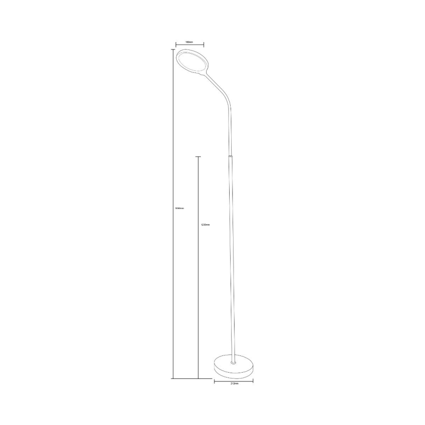 Zuma Line  - Επιδαπέδια λάμπα dimming LED LED/10W/230V 3000/4500/6500K λευκό