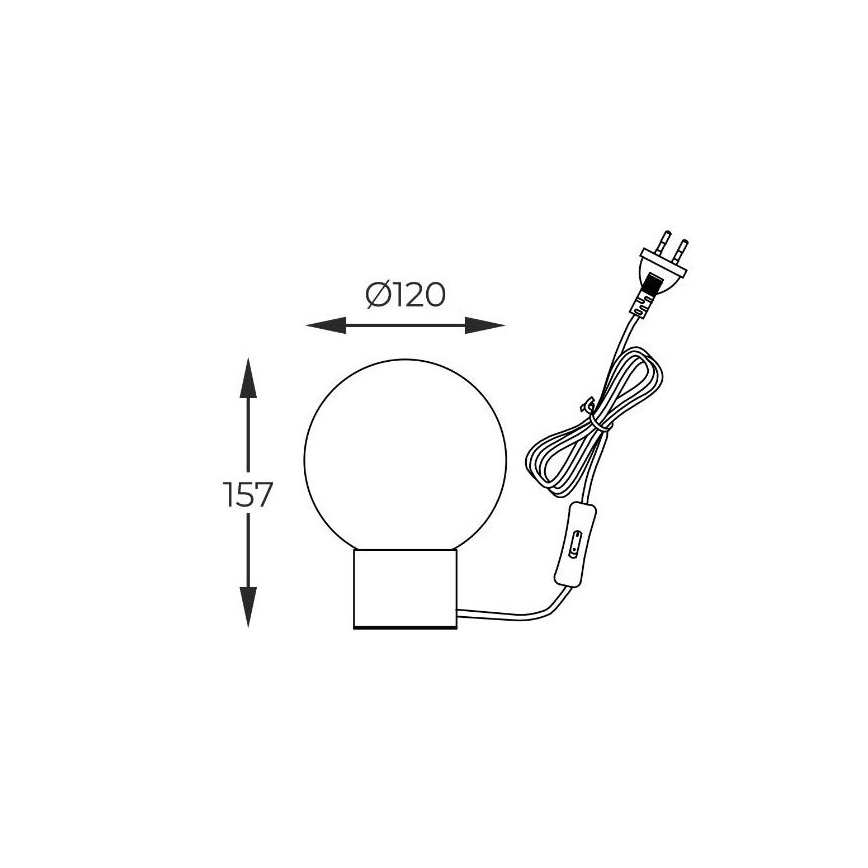 Zuma Line - Eπιτραπέζια λάμπα 1xG9/4W/230V μαύρο/χρυσαφί