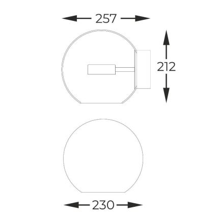 Zuma Line - Φωτιστικό τοίχου LED LED/5W/230V γυαλιστερό χρώμιο