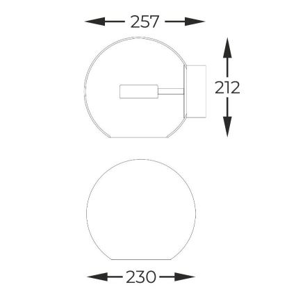 Zuma Line - Φωτιστικό τοίχου LED LED/5W/230V χρυσαφί