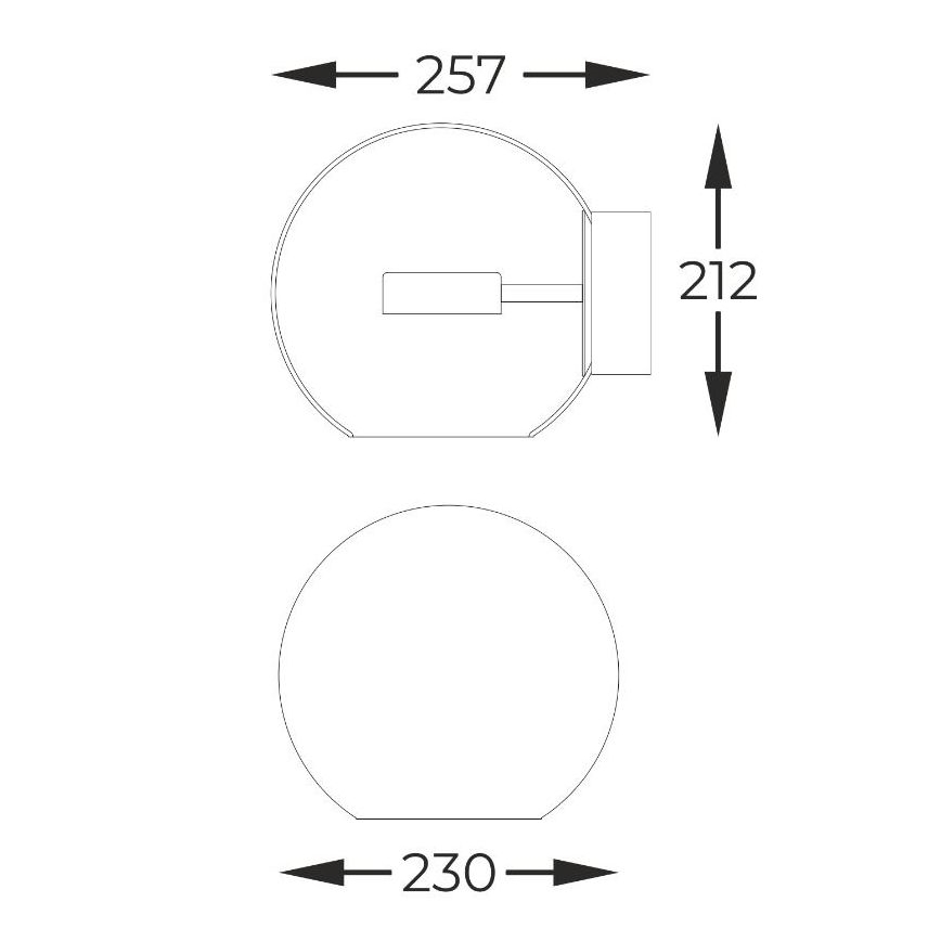 Zuma Line - Φωτιστικό τοίχου LED LED/5W/230V χρυσαφί