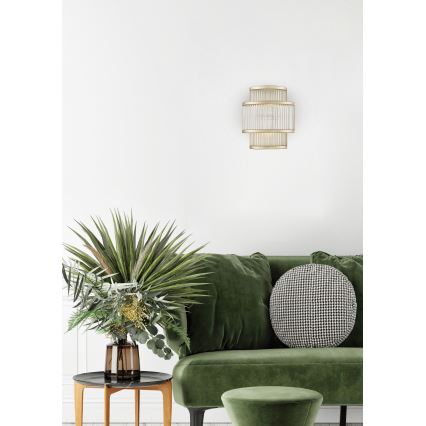 Zuma Line - Φωτιστικό τοίχου 2xG9/33W/230V χρυσαφί