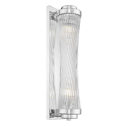 Zuma Line - Φωτιστικό τοίχου 2xE14/60W/230V γυαλιστερό χρώμιο