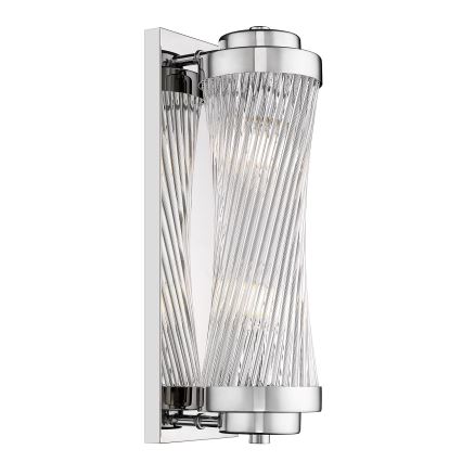 Zuma Line - Φωτιστικό τοίχου 2xE14/60W/230V γυαλιστερό χρώμιο