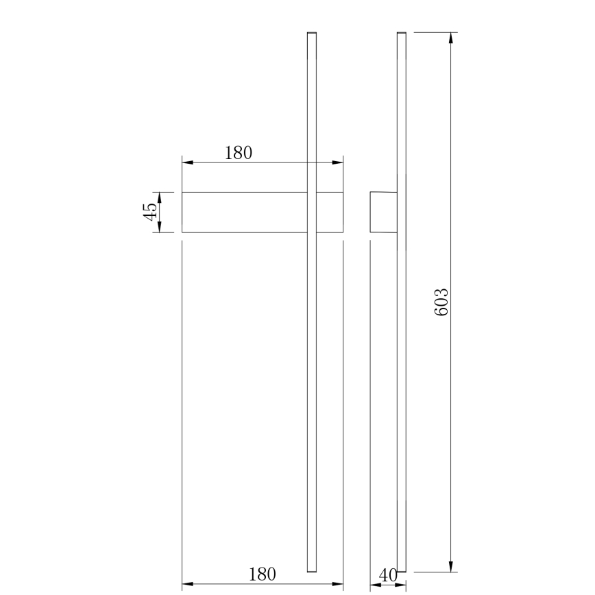 Zuma Line - Επιτοίχιο φωτιστικό LED/8W/230V 3000/4000/6000K 60 cm χρυσό