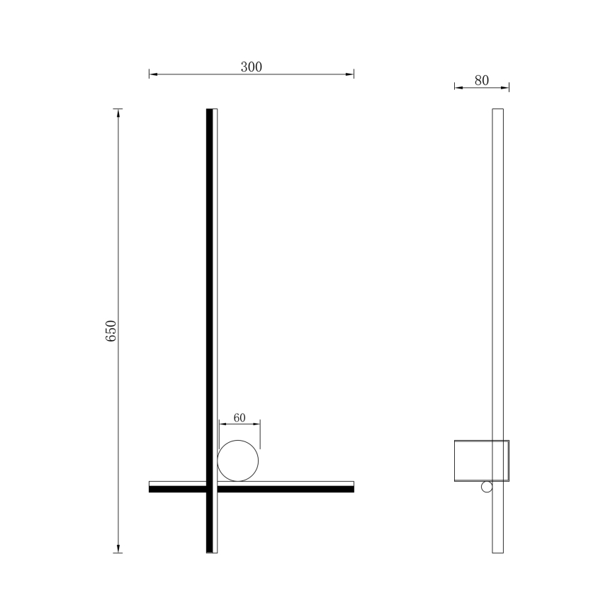 Zuma Line - Φωτιστικό τοίχου LED LED/14W/230V χρυσό