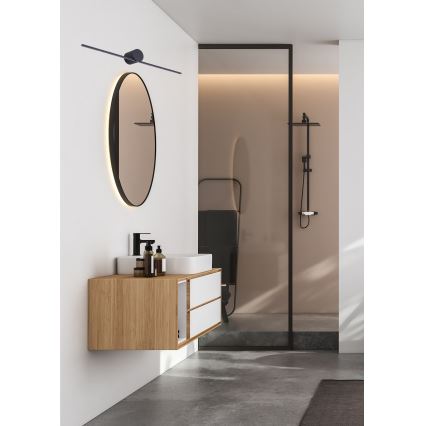 Zuma Line - Φωτισμός καθρέφτη μπάνιου LED LED/6W/230V 40 cm IP44 μαύρο