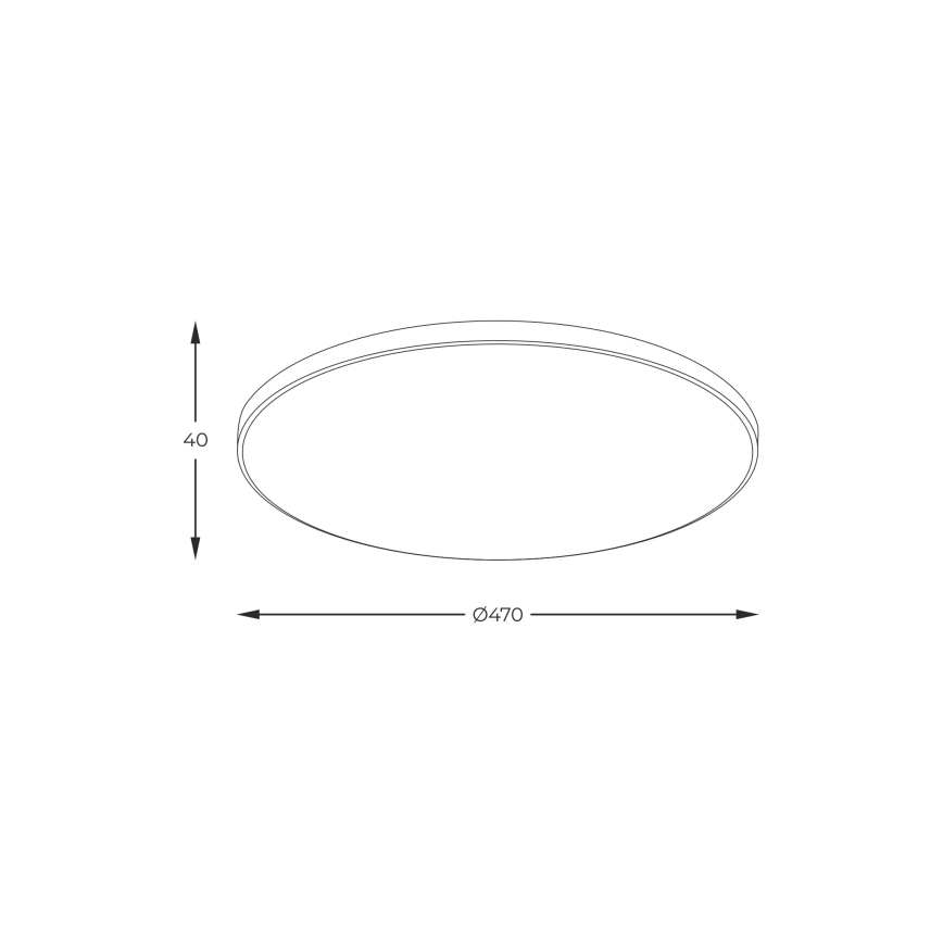 Zuma Line - Φωτιστικό οροφής LED/44W/230V, διάμ. 47 cm, χρυσό