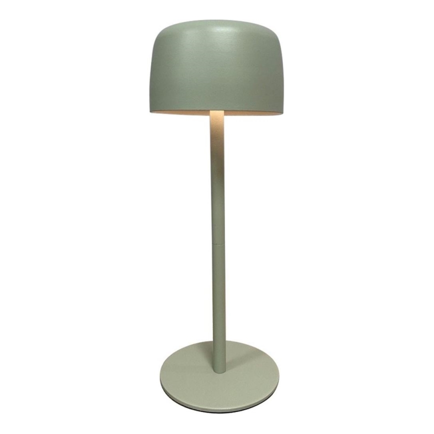 Zuma Line - Επιτραπέζιο επαναφορτιζόμενο LED φωτιστικό με ρύθμιση φωτεινότητας LED/2W/1200 mAh IP44 πράσινο