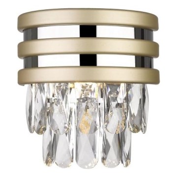 Zuma Line - Επιτοίχιο φωτιστικό 1xG9/42W/230V χρυσό/γυαλιστερό χρώμιο