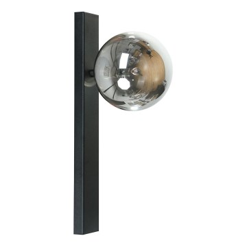 Zuma Line - Επιτοίχιο φωτιστικό 1xG9/8W/230V μαύρο/καπνιστό μαύρο