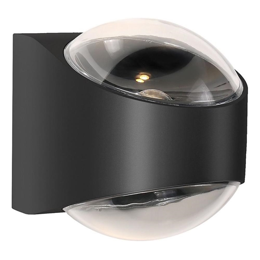 Zuma Line - Επιτοίχιο φωτιστικό εξωτερικού χώρου LED LED/12W/230V IP65 μαύρο