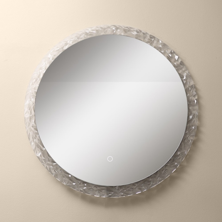 Zuma Line - Επιτοίχιος καθρέφτης μπάνιου LED με οπίσθιο φωτισμό LED/24W/230V 3000/4000/6000K δ. 60 cm IP44 γυαλιστερό χρώμιο