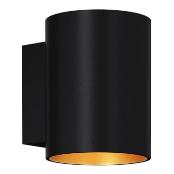 Zuma Line - Επιτοίχιο φωτιστικό 1xG9/40W/230V μαύρο/χρυσό