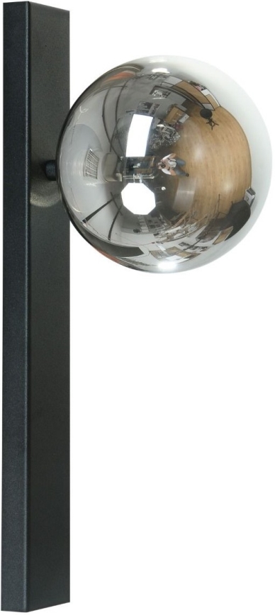 Zuma Line - Επιτοίχιο φωτιστικό 1xG9/8W/230V μαύρο/καπνιστό μαύρο