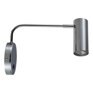 Zuma Line - Επιτοίχιο φωτιστικό 1xGU10/50W/230V γυαλιστερό χρώμιο