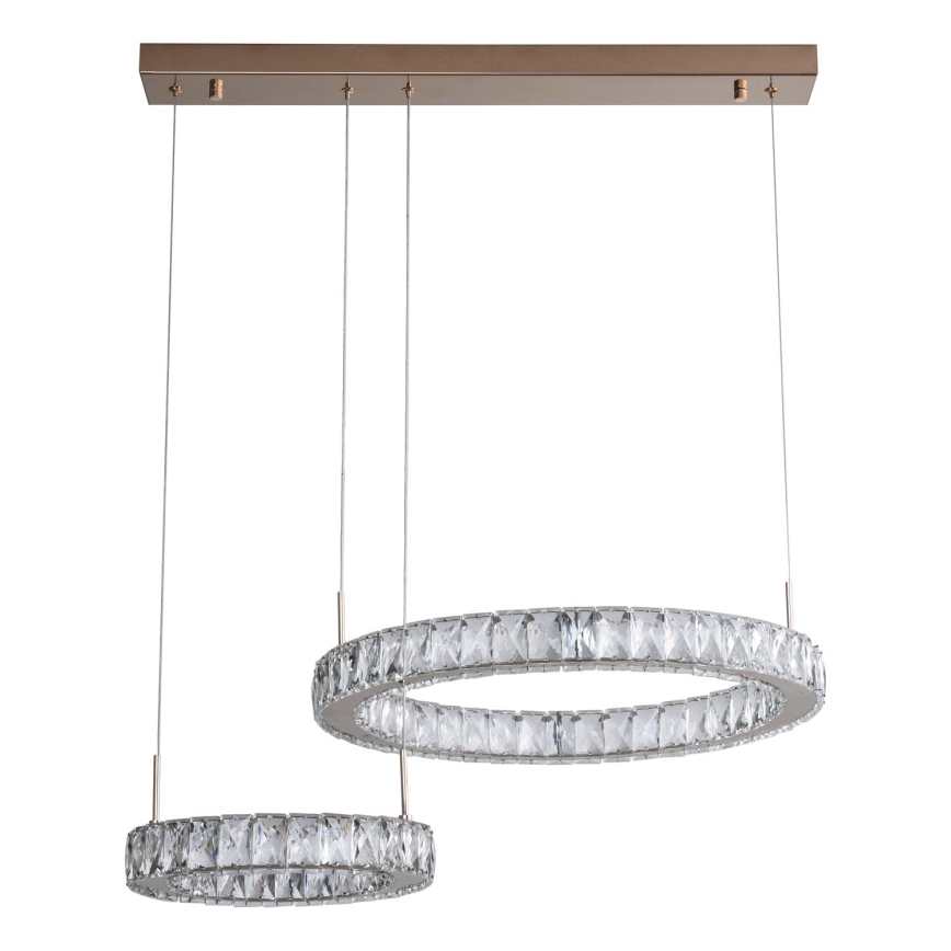 Zuma Line - Κρεμαστό φωτιστικό LED σε καλώδιο LED/36W/230V ροζ χρυσό