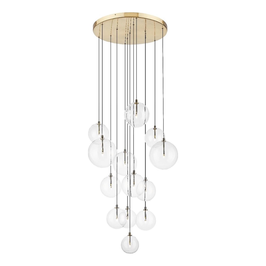 Zuma Line - Κρεμαστό φωτιστικό με καλώδιο 13xG9/2W/230V χρυσό