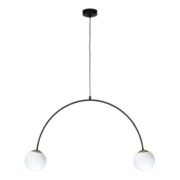 Zuma Line - Κρεμαστό φωτιστικό με καλώδιο 2xE14/10W/230V μαύρο