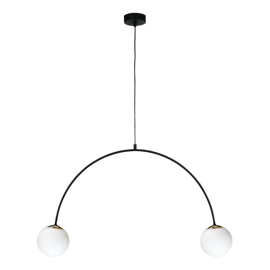 Zuma Line - Κρεμαστό φωτιστικό με καλώδιο 2xE14/10W/230V μαύρο