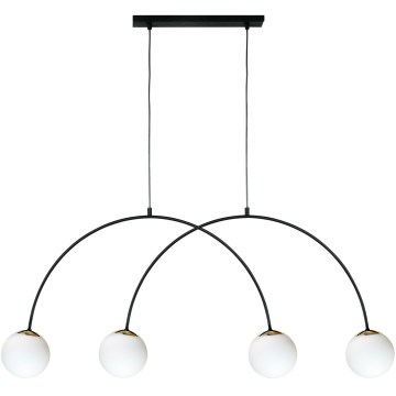 Zuma Line - Κρεμαστό φωτιστικό με καλώδιο 4xE14/10W/230V μαύρο