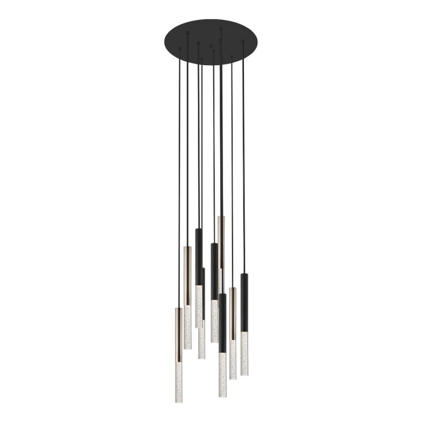 Zuma Line -  Κρεμαστό φωτιστικό οροφής LED 9xLED/5W/230V μαύρο/ορείχαλκος