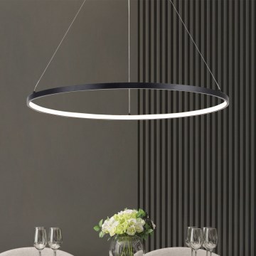 Zuma Line -  Κρεμαστό φωτιστικό οροφής LED LED/32W/230V 3000/4000/6000K διάμετρος 60 cm μαύρο