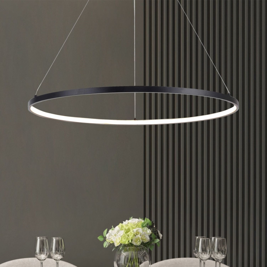 Zuma Line -  Κρεμαστό φωτιστικό οροφής LED LED/32W/230V 3000/4000/6000K διάμετρος 60 cm μαύρο