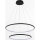 Zuma Line -  Κρεμαστό φωτιστικό οροφής LED LED/40W/230V μαύρο