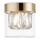 Zuma Line - Κρυστάλλινο οροφής φωτιστικό 1xG9/28W/230V σε χρυσό