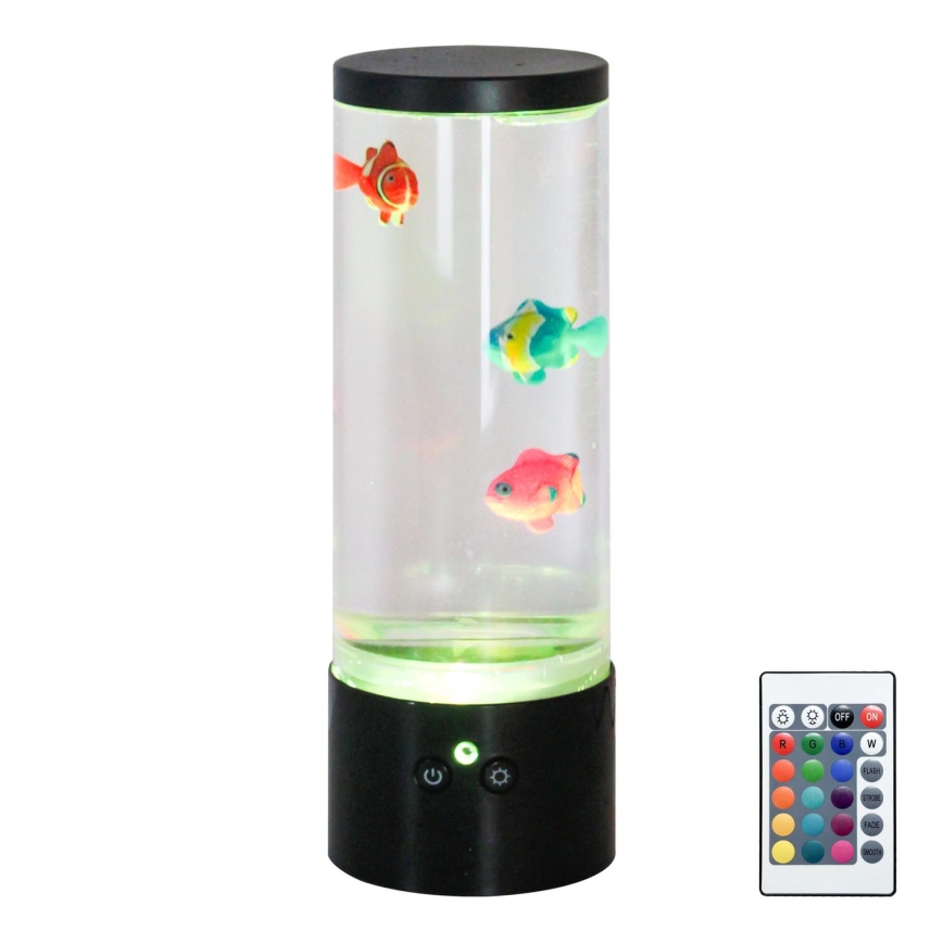 Zuma Line - Ρυθμιζόμενο επιτραπέζιο φωτιστικό LED RGB LED/1W/5V/3xAA + τηλεχειριστήριο