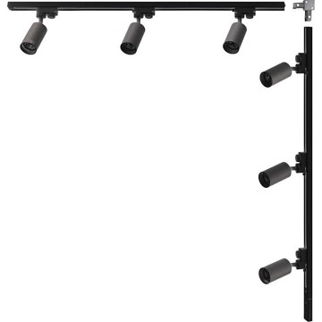 Zuma Line - Σημειακό φωτιστικό σε σύστημα 6xGU10/35W/230V μαύρο