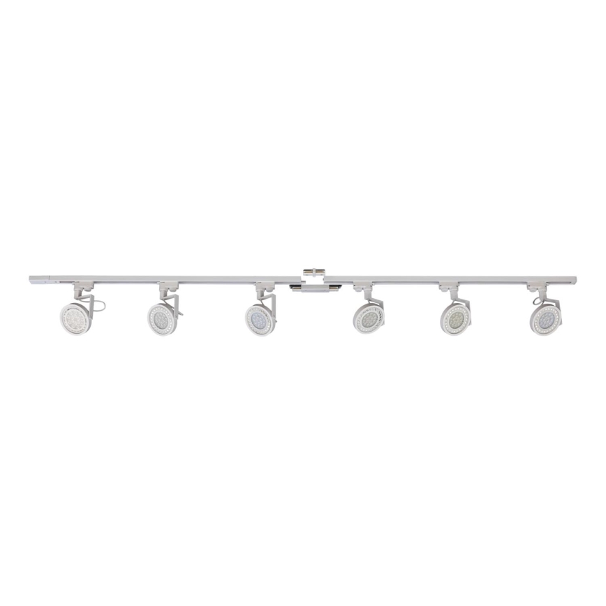 Zuma Line - Σποτ ράγας 6xGU10/10W/230V λευκό
